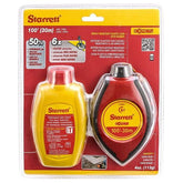 Starrett - COMBO, EXACT 4 Oz. ABS Water Resistant With Rubber Grips Chalk Box With Red | KCX001R-N